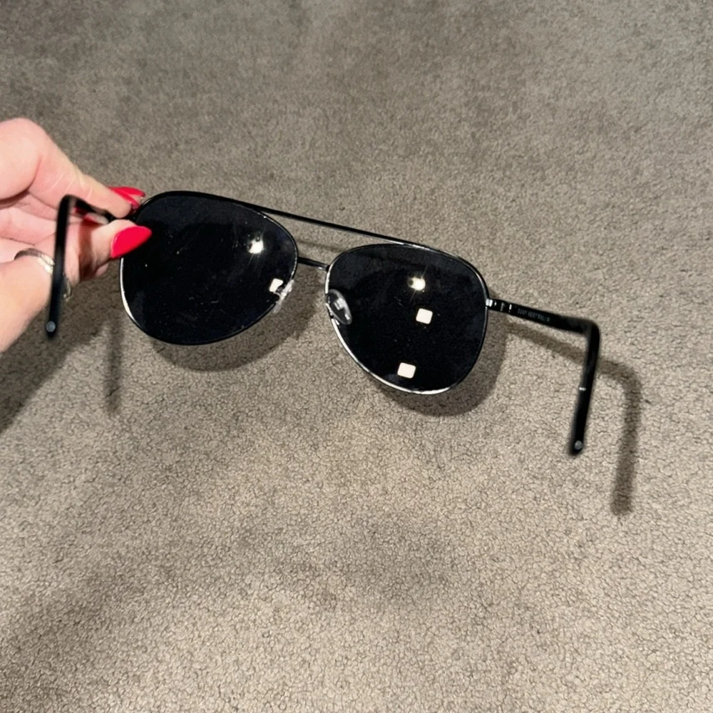Quay Australia Black and Gradient Black Aviator Sunglasses Trio